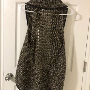 Crochet cacoon style sweater vest